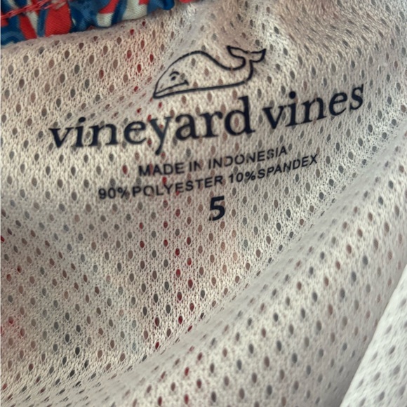 Boy’s Vineyard Vines Chappy Print Swim Trunks: Seahorse Papaya - Picture 3 of 3